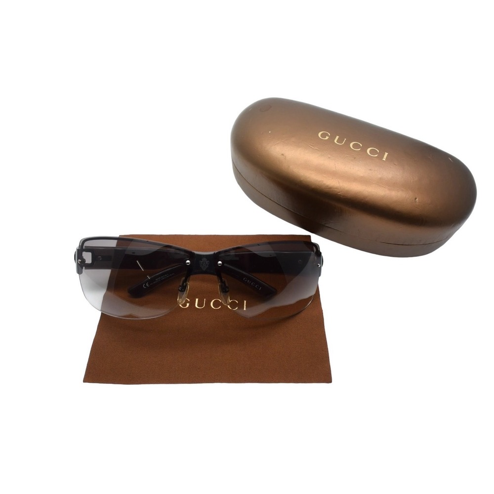 Gucci Sunglasses Black Eyewear Rimless Glasses